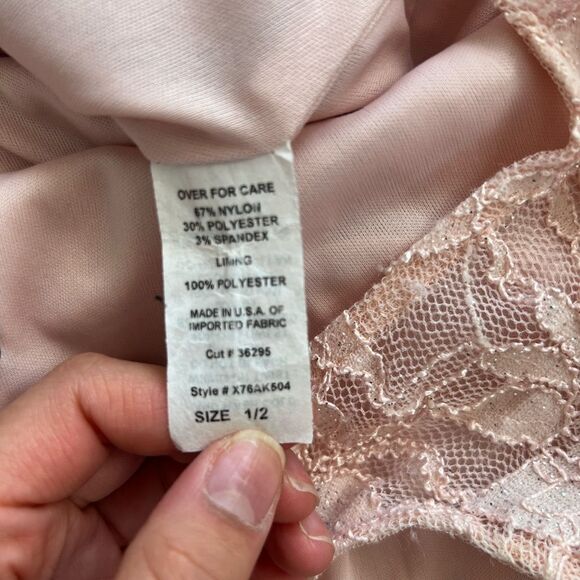 Windsor || Pink Laced Open Back Rhinestone Maxi Dress Halter Neck Top - Picture 6 of 13